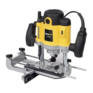 PowerPlus POWX093 Freesmachine, 1,500 W, 12 frezen, zwart, geel