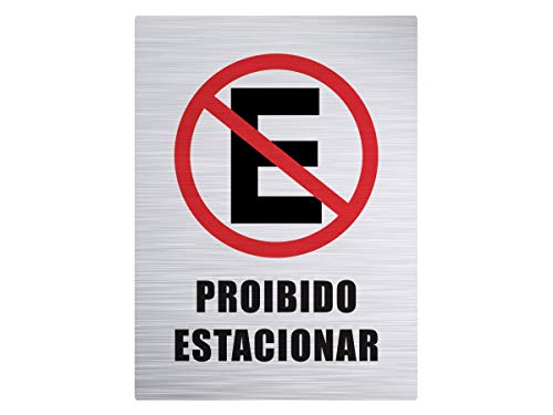 Placa Adesiva Proibido Estacionar com 2 Unidades