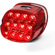 Motorcycle Tail Light Red LED Taillights Brake Running Lights Compatible with Harley Davidson Dyna Touring Road King Electra Glide Street Bob