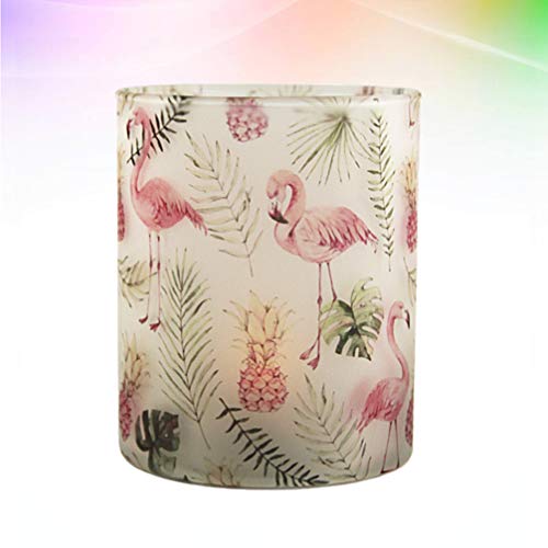 Mobestech Votive Candle Holder Flamingo Candlestand Glass Tealight Candle Holder Decoration For Party Home Wedding Office Without Candle #TOP6