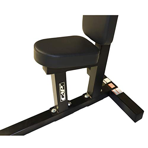 CAP Barbell Commercial Grade Weight Bench Flat/Incline/Decline Utility Exercise Olympic Workout Bench for Full Body Workout (Multi-Purpose Bench, Black)