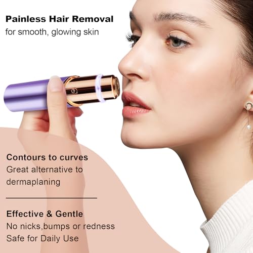 Image of ANUMITRA Gen 3 Pro 2 in 1 Flawless Facial Hair Removal for Women- Eyebrow Trimmer for Face, Lip, Nose Hair Trimmer, with Replacement Heads, Facial Razor for Women, Flawless Facial Hair Remover