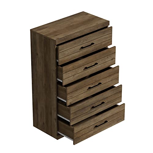 Galano Hamsper 5 Drawer Dresser - Dressers - Dressers & Chest Of Drawers - Dresser For Bedroom - Dresser Organizer - Tall Dresser - Wood Dresser - Knotty Oak #TOP4