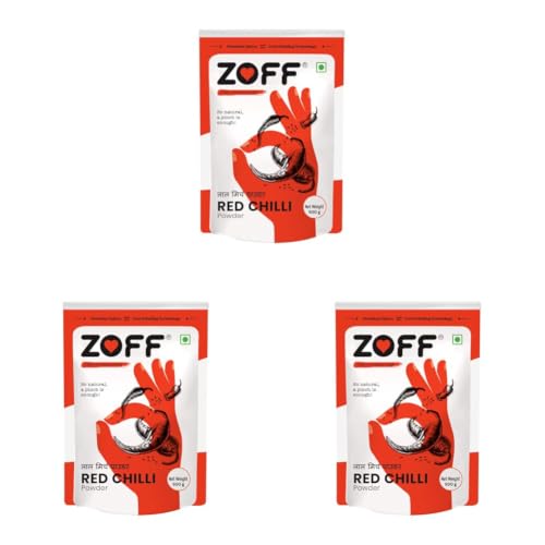 Image of Zoff Red Chilli Powder with Natural Oils | Premium-Quality, Pure & Unadulterated Lal Mirch Powder - Sourced from Hand-Picked Red Chillies | Freshness & Aroma Preserved | Mirchi Powder 500gms