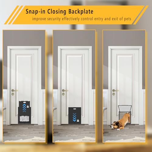 image for Grestorm Large Dog Door, Magnetic Door for Pets up to 100 lb, 16.9