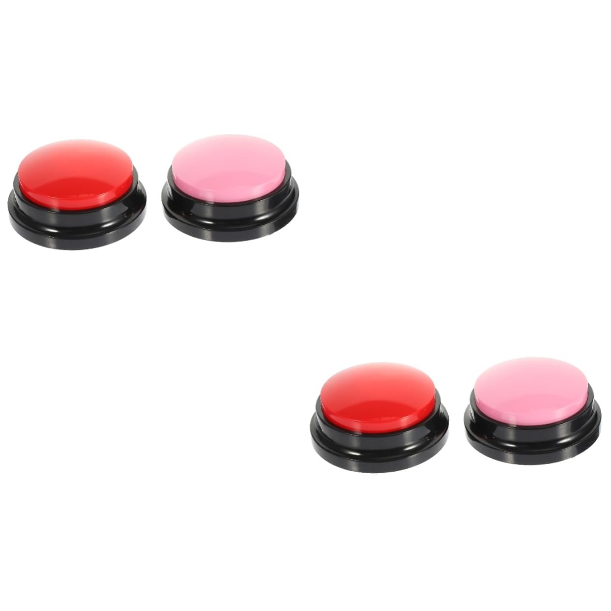 BESPORTBLE Lot De 2 Boutons Enregistrables pour Animaux De Compagnie Jouets Interactifs pour Dressage De Chiens Fournitures pour Animaux De Compagnie 2 Pièces X 2