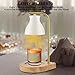 SOKCVSEA Candle Warmer Lamp - Candle Lamp Warmer with Dimmable, Birthday Gifts for Mom Women, House Warming Gifts New Home Decor, Wax Melt Warmer with 2 Bulbs D.White Gold