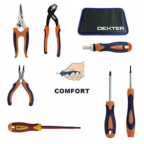 DEXTER - Werkzeugkasten 111 Stück - Werkzeugkoffer - Mit Transportkoffer - Komplettset - Werkzeugset - Werkzeugkasten – Bild 6