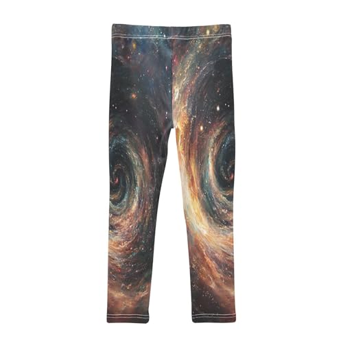 Cosmic Vortex Girls Casual Leggings for Kids Printed Long Pant Bottoms Stretch and Soft2