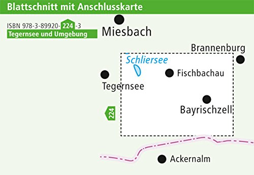 Schliersee - Wendelstein: Wanderkarte mit Ausflugszielen, Einkehr- & Freizeittipps mit Radwegen und Mountainbikerouten, wetterfest, reissfest, abwischbar, GPS-genau. 1:25000 (Wanderkarte / WK)
