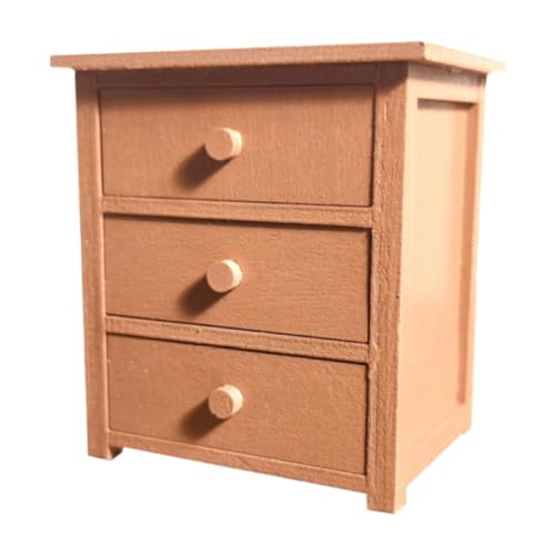JISADER Gabinete en Miniatura para casa de muñecas, Accesorios para escenas, portátil, Accesorio de escenas, Muebles de Madera para Sala de Estar de casa de