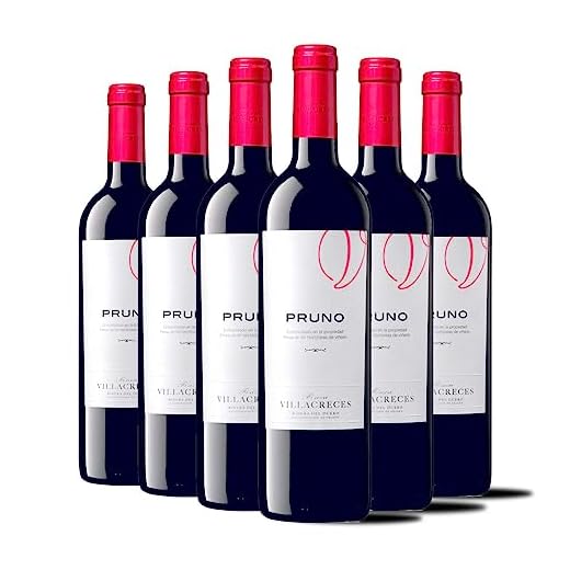 Pruno 2020 - Vino Tinto Ribera del Duero -Ideal Combinarlo con Embutidos ibéricos, Secreto de cerdo a la Parrilla, Carnes Rojas, Ideal para una Buena Cena - Pack 6 Botellas 750ml