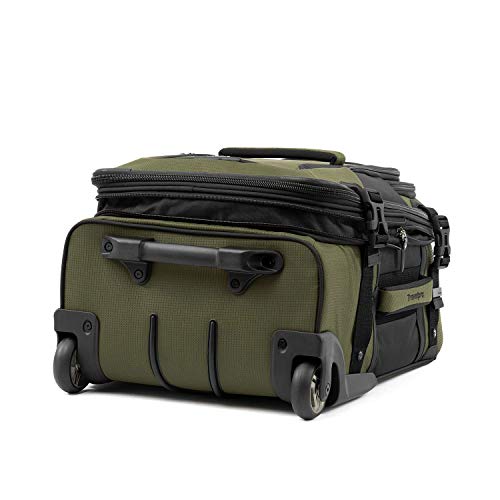 Image of Travelpro Unisex-Adult Bold Softside Expandable Rollaboard Upright Luggage (Olive /Black, 2-Piece Set (22 /28))
