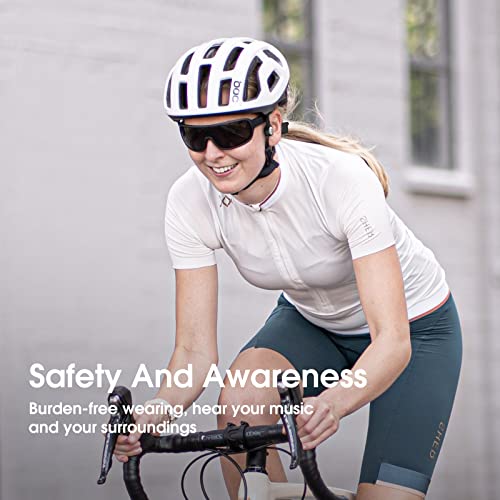 Marlall Bone Conduction Headphone, Bluetoth Open-Ear/Air Bone Earphones/Earbuds With Mic, Wireless Sport Headphone For Workout, Running, Cycling, Hiking, Gym, Climbing, Driving (Black) #TOP2