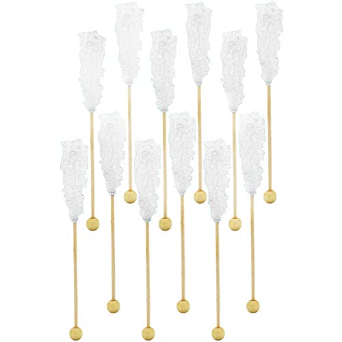 Fruidles Rock Candy Lollipops Pops Candy Suckers, Variety Flavor and Color Assortment, 5.5" (12-Pack, Original)