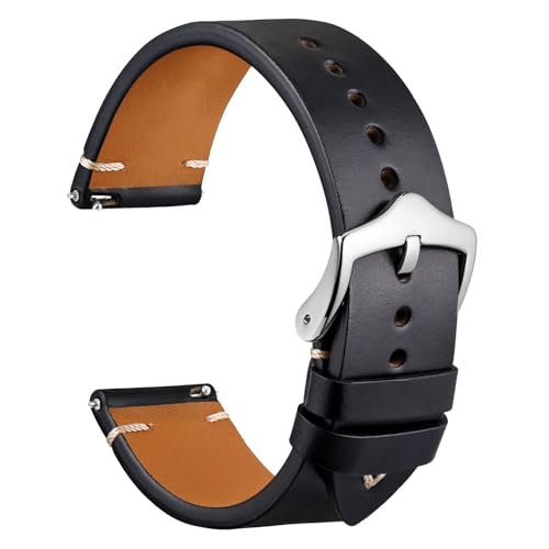 Bracelet montre cuir WOCCI pour éliminer les irritations des bracelets plastiques