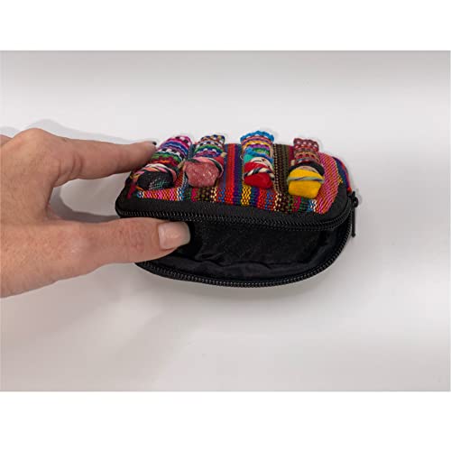 Cute Money Bag With Zipper Guatemala Worry Dolls Traditional Trouble Dolls– Bill Bank Wallet Coin Cash Pouch– Fun Vibrant Colors – Woven Fabric Small Dolls For Adults (Stripes) #TOP5