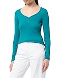 Im modischen Look s.Oliver Damen 2145528 Langarmshirt, Petrol 6680, 38