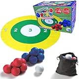 AiS to you (アイストゥーユー) ボッチャ エンジョイボッチャ ボッチャボール 用具 道具 セット ゲームマット 説明書 収納袋付き ファミリー キッズ キャンプ アウトドア スポーツ用品 レクリエーション 頭の体操 老若男女 運動 すぐに遊べる ぼっちゃ BOCCIA ボール ゲーム