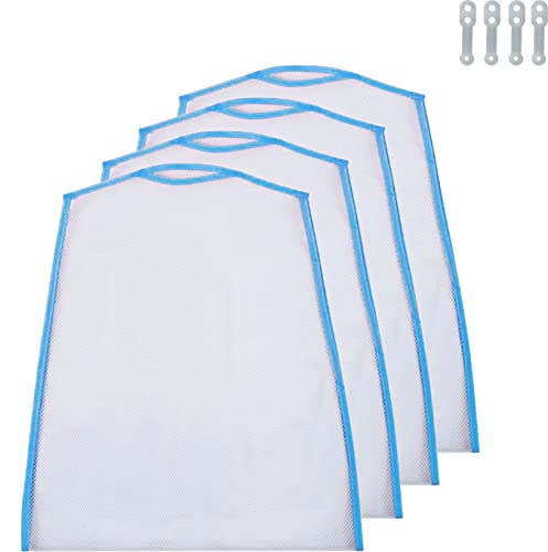 konten 枕干しネット 4個セット まくら干し袋 洗濯干し 枕 干し ネット あみ糸 まくら ぬいぐるみ クッション 座布団など物干し ネット 物干し掛け ハンガー 乾燥 梅雨時期最適 ブルー