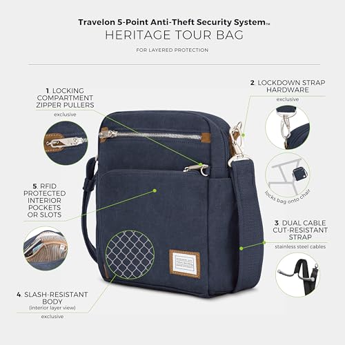 Image of Travelon Anti-Theft Heritage Tour Bag