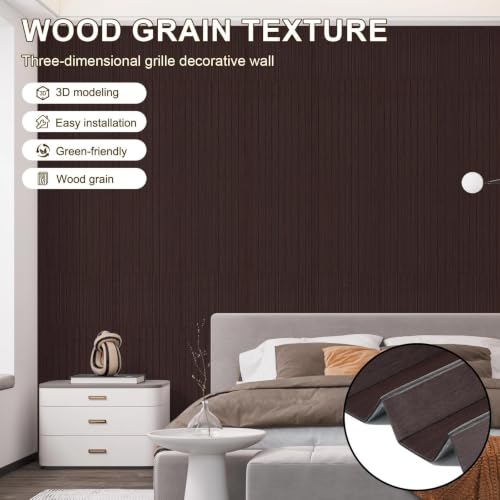 Paneles de pared 3D insonorizados y gruesos de PVC autoadhesivo 4