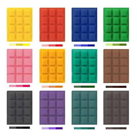 toolco A wide selection of 12 popular colours candle wax dye for candle making, 60g soy wax dye for making 100lb wax, DIY scented candles Cover