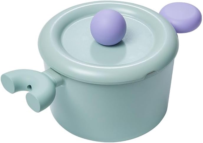 Better Finger Kitchen Essential 7 Inch Stockpot with Lid, Healthy Cooking Nonstick Ceramic Coating Casserole, Soup Pot Induction Compatible Cookware, Made in Korea (2.2qt)
