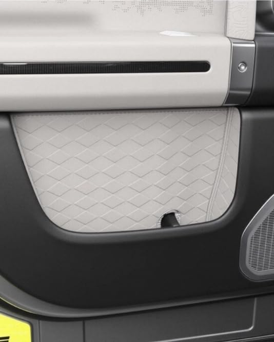 Car Door Storage Mats for Jetour G700 2025+ Leather Waterproof Interior Protection 4 Doors Front and Rear Orange (White)