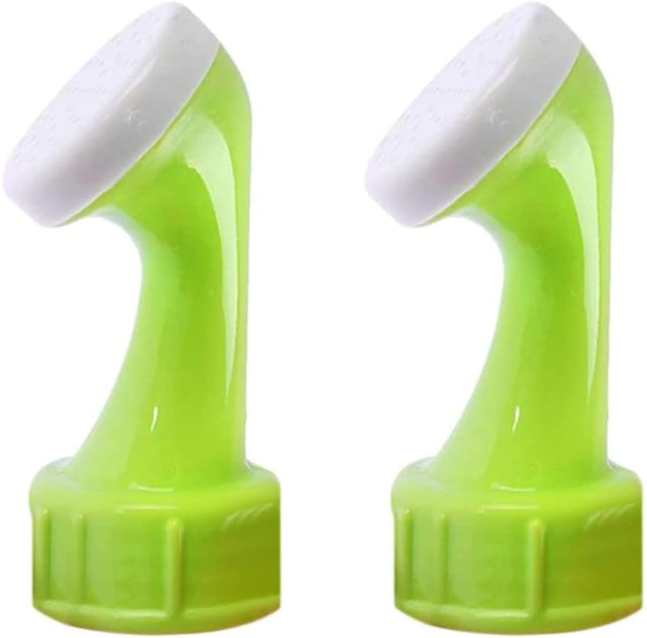 2 Pcs Green Watering Attachment for Bottles Sprinkler Head for Watering Can Garden Bottle Attachment PVC Nozzle Sprinkler Head