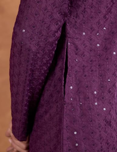 Image of Symbol Premium Men's Embroidery Sequined Long Kurta