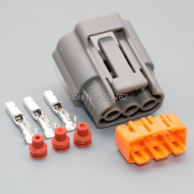 Yierxjwshx 3Pin 090 Female Waterproof Cable Plug for Nissan for Mazda RX8 Ignition Coil Connector 6195-0009 Ignition Coil Plug - (Color Name: 15sets)