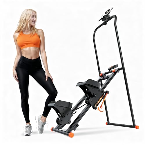 NICEDAY Stair Stepper für zuhause mit Handyhalterung – 2025 neues Stairmaster & Vertical Climber, Faltbare Cardio Fitnessmaschine für Ganzkörpertraining, verstellbare Pedale & Lenker