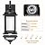 Roravilila 18” 2-Pack Black Porch Lights Outdoor Light Fixtures, Anti-Rust Aluminum Exterior Light Fixtures with Clear Glass Wall Mount Lanterns Outside Lights for House, IP65 Waterproof Wall Lights