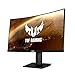 ASUS TUF Gaming VG32VQR Curved HDR Gaming Monitor - 31.5 inch WQHD (2560x1440), 165Hz, Extreme Low Motion Blur Syncâ„¢, Adaptive-sync, Freesyncâ„¢ Premium,1ms (MPRT), DisplayHDR 400, WCG, Black