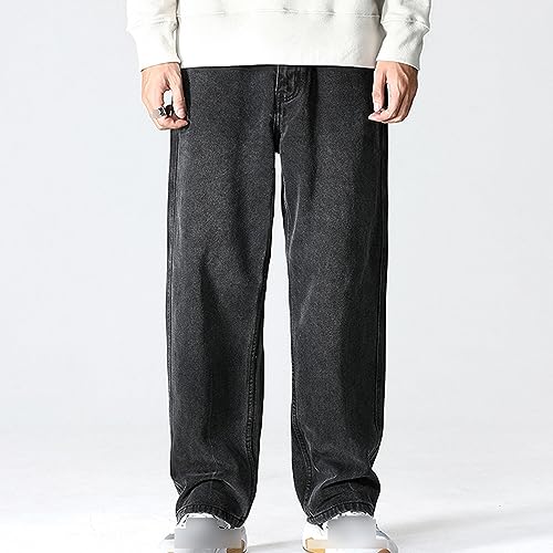 Grands pantalons de travail droite denim homme décontracté - 5