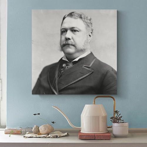 Impression sur toile Chester A Arthur déco murale salon tableau carré WCYB