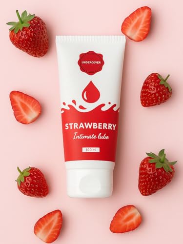 Image of Undercover By ZeroKaata Strawberry Water Based Lube For Men and Women (100 ml)