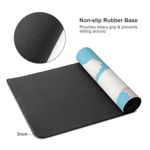 Tapis de souris de jeu caniche pour décorer et protéger le bureau d'ordinateur