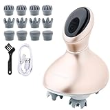 ヘッドスパ [スパサロンメソッド搭載ｘ1日3分の頭皮ケア] MyComfort 美容家電 電動頭皮ブラシ[汚れを取るケア構造] [静音設計ｘ超軽量ｘ防水機能(IPX7)搭載] [これ一台でフェイスケアｘスカルプケアｘボディケア] ギフト プレゼント に (ゴールド) 女性 男性