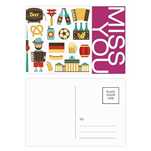 Carte postale Brésil culture de 20 pièces pour écrire un grand merci