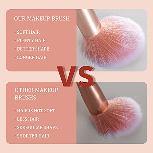 16Pcs Marble Makeup Brushes Set Premium Synthetic Face Eye Lip Make Up Brush Kits For Foundation, Powder,Eyeshadow,Eyebrow,Eyelash,Eyeliner,Blending,Concealer,Contour,Highlight #TOP6