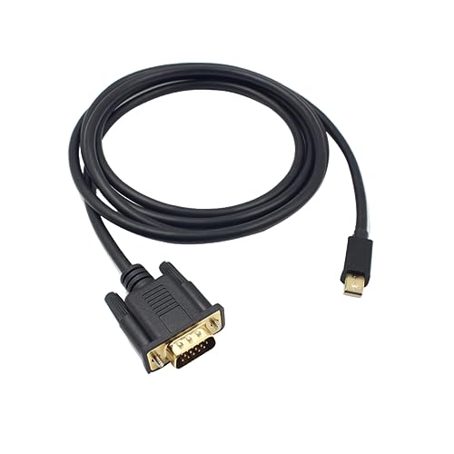 DIYEAH 1.8m Adattatore Mini Displayport Vga Connettori Placcati in Supporta Risoluzioni Per Collegare Computer Mini Monitor o Proiettori Vga