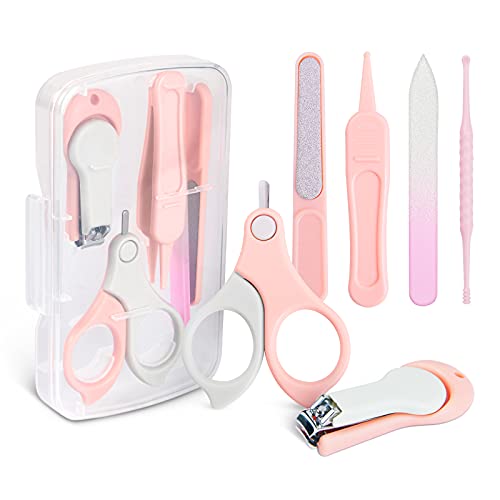 Vicloon Kit de Uñas de Bebé 6 en 1 Juego de Cuidado de Uñas para Bebés con Caja de...