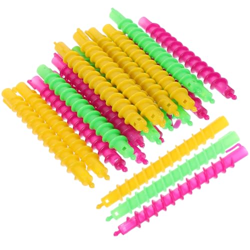 Alipis Material Abs para en Espiral Kit de 100 Varillas Suaves y Antideslizantes Color Aleatorio para Cabello Adecuado para Uso en Salón y Peinados Variados