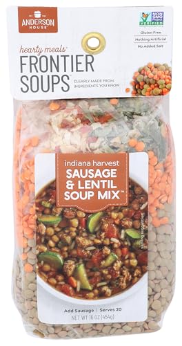 Frontier Soups Hearty Meals Indiana Harvest Sausage Lentil Soup Mix,