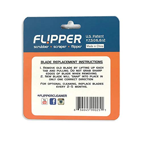FL!PPER Flipper Standard Aquarium Scraper Replacement Blades for Fish Tank Cleaning Kits – Stainless Steel Replacement… - Image 3