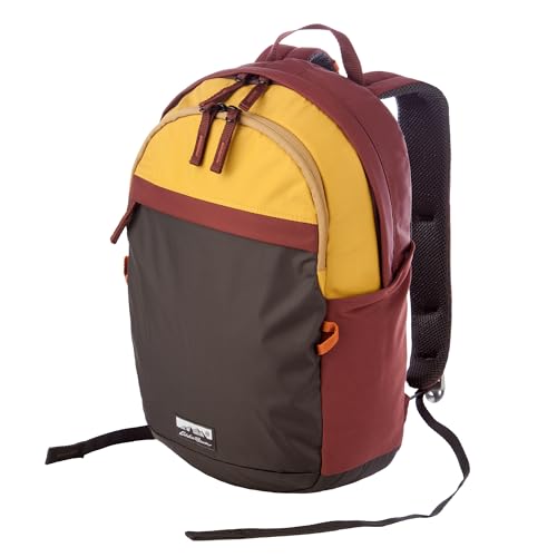 Eddie Bauer 20L Venture Backpack, Hydration and Laptop Compatible Daypack, Redwood/Antique Gold - Detailed View
