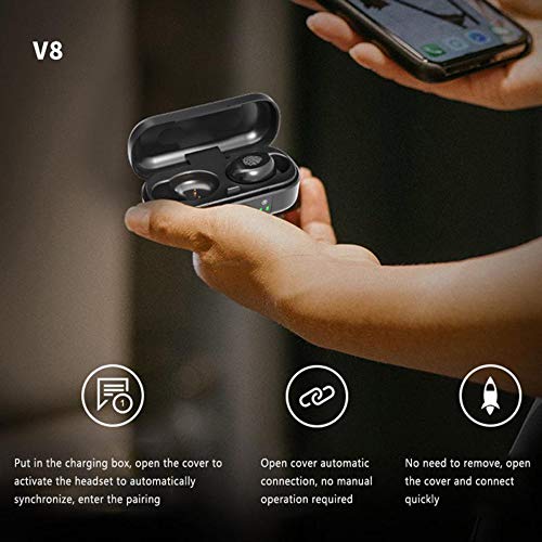 pedkit V 8 TWS5.0 BT Connected Headset Fone de Ouvido Fone de Ouvido Fone de Ouvido LEDs Sensível ao