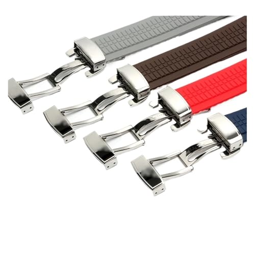 Correa Aquanaut de silicona premium con extremo curvo ajustable para Patek Philippe 3